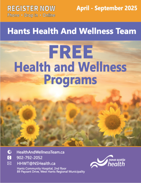 Hants Health and Wellness guide cover